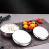 Round Korean Stainless Steel Bowl Single Layer Children Bowl Tableware Rice Bowl  Kimchee