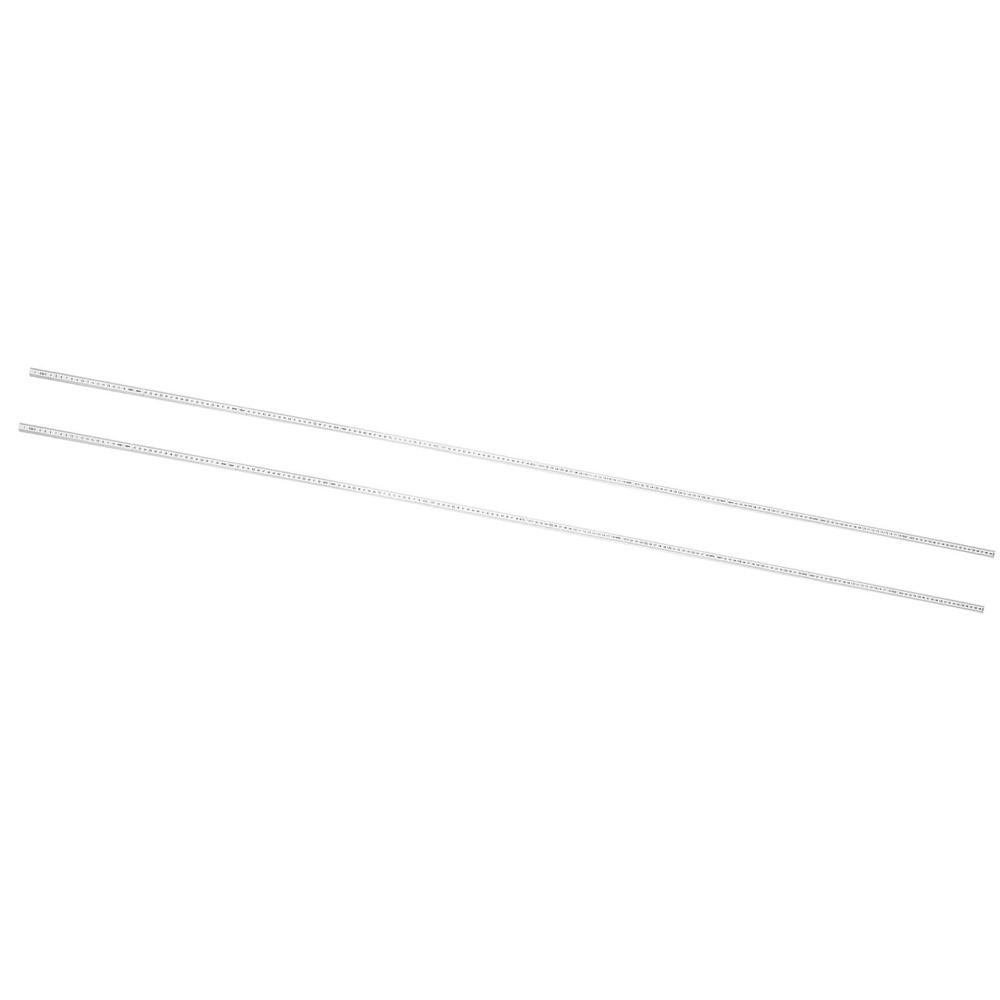 3PCS White Measuring Stick ABS Foldable Ruler Durable Meter Stick