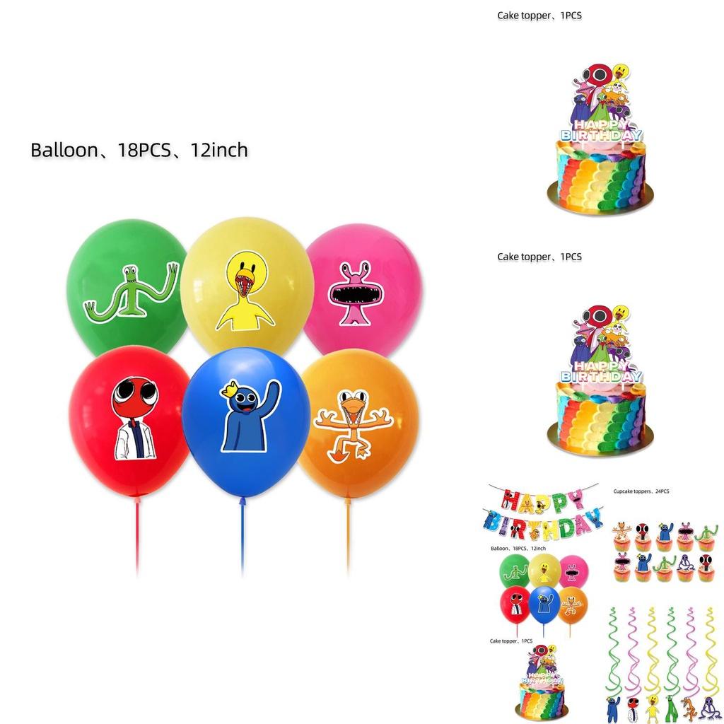 Complete Roblox Rainbow Friends Birthday Decorations Pack For Indoor And Outdoor Occasions