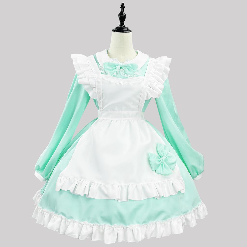 Anime Character Cosplay Original Super Cute Japanese Black and White Maid Costume Long Sleeve Maid Costume Cosplay Performance Costume