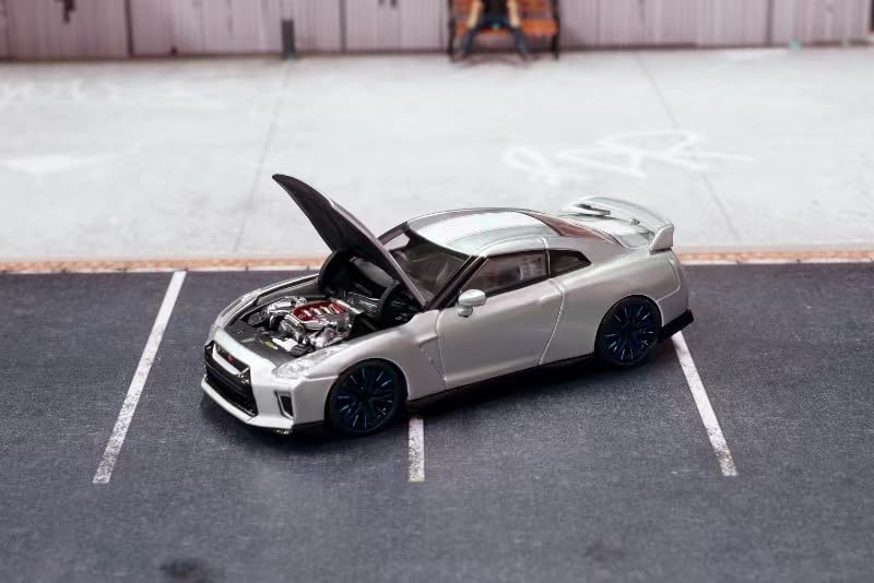 MOTORHELIX Nissan 50th Anniversary Ultimate Metal Silver Finished Product 1/64 GT-R (R35)
