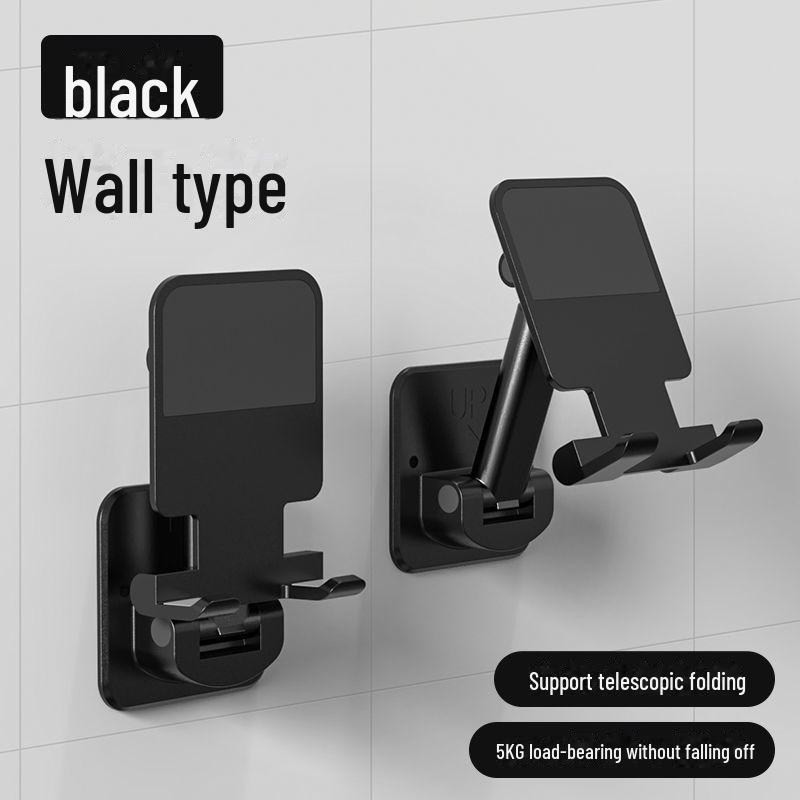 Настенный держатель для телефона и планшета для прямой трансляции — не требуется сверление, подходит для устройств с диагональю 4–12 дюймов, удобная поддержка