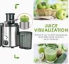 Large-Caliber Juicer for Household & Commercial - Separates Juice & Pulp, No-Cut Design for Fruits, Vegetables, Celery, Sugarcane, & Milk Tea