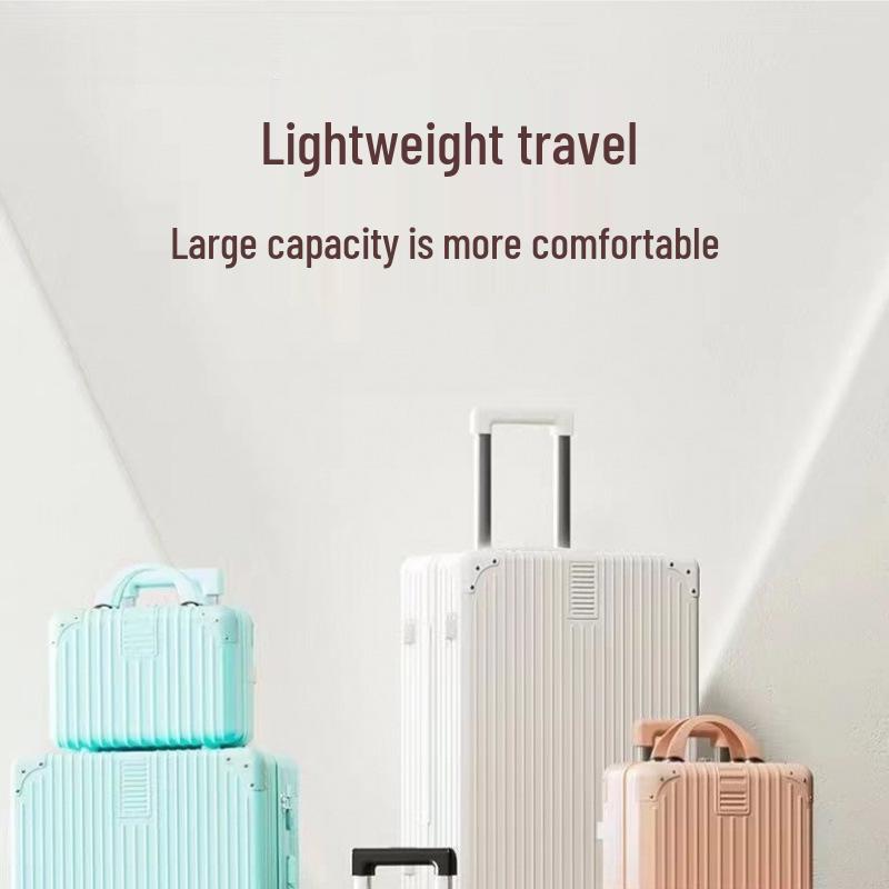 Ретро чемодан на колесиках с универсальными колесами и кодовым замком - Прочный, большой вместимости для женщин, мужчин, студентов