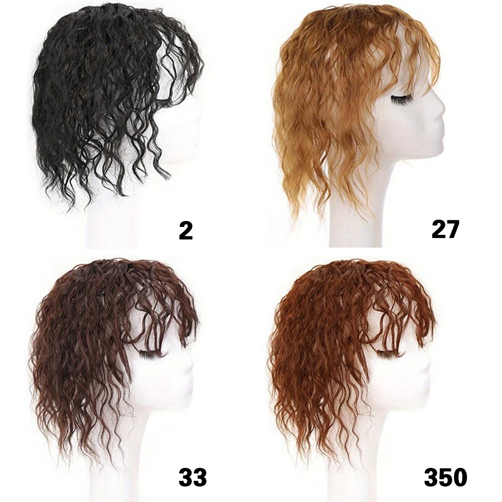 Synthetic Short Black Curly Hair Clip In Hairpieces Extensions Increase Hair Volume For Women Daily Cosplay Party Wear