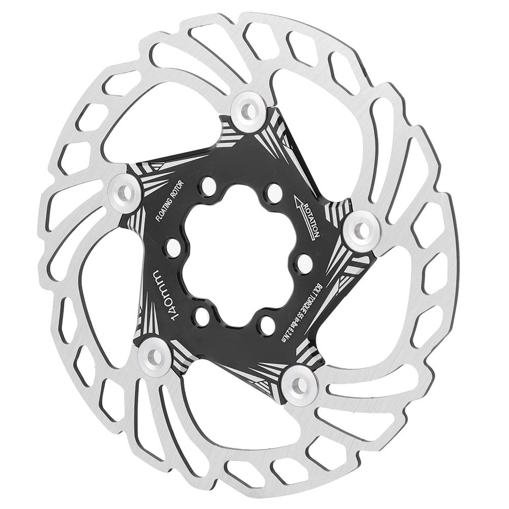 Дисковые тормозные роторы с плавающим охлаждением для горного велосипеда, 5 болтов, 140 мм, велосипедный аксессуар, черный