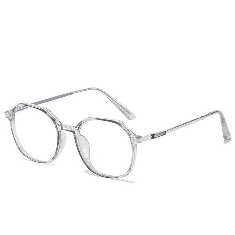 Transparent Pink Frame Anti Blue Light Myopia Glasses Women Student Prescription Spectacles 0 To -6