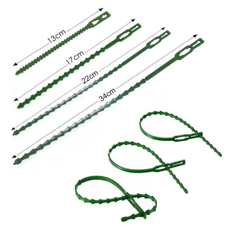 10-100 шт 13/17/22 см регулируемые пластиковые стяжки для растений многоразовые крепления для кустарников для садовых деревьев поддержка для вьющихся растений зажим для стебля томата