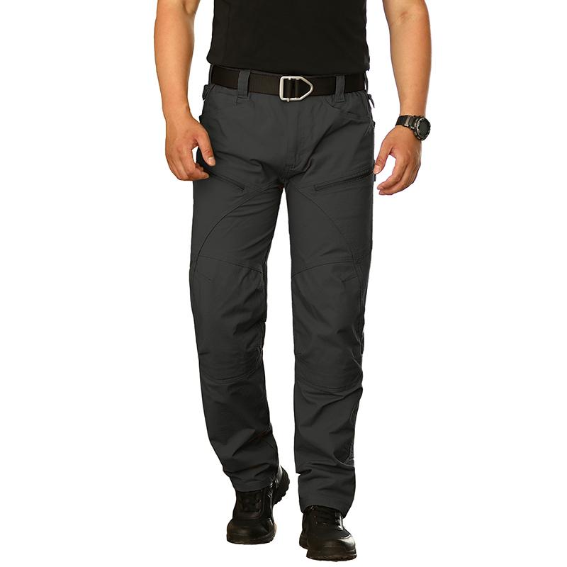Мужские эластичные тактические брюки-карго, мужские водонепроницаемые рабочие брюки из рипстопа в стиле милитари, хлопковые армейские брюки с несколькими карманами для походов на открытом воздухе, большие и высокие размеры США