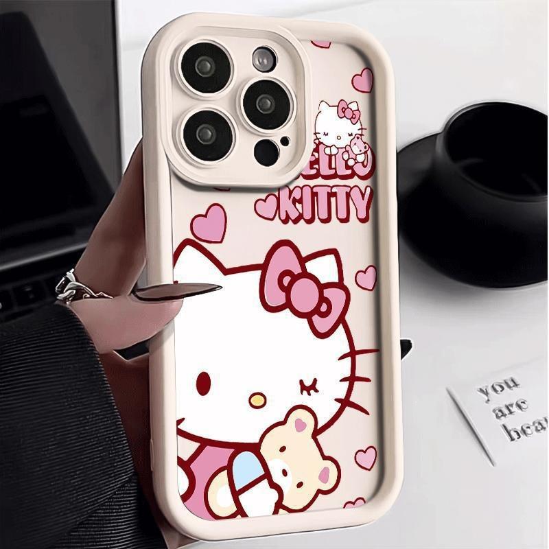 Взрывозащищенный TEMU/Xiyin/TikTok Sanlio TK кот Hello Kitty для Apple 16 чехол для мобильного телефона лестница