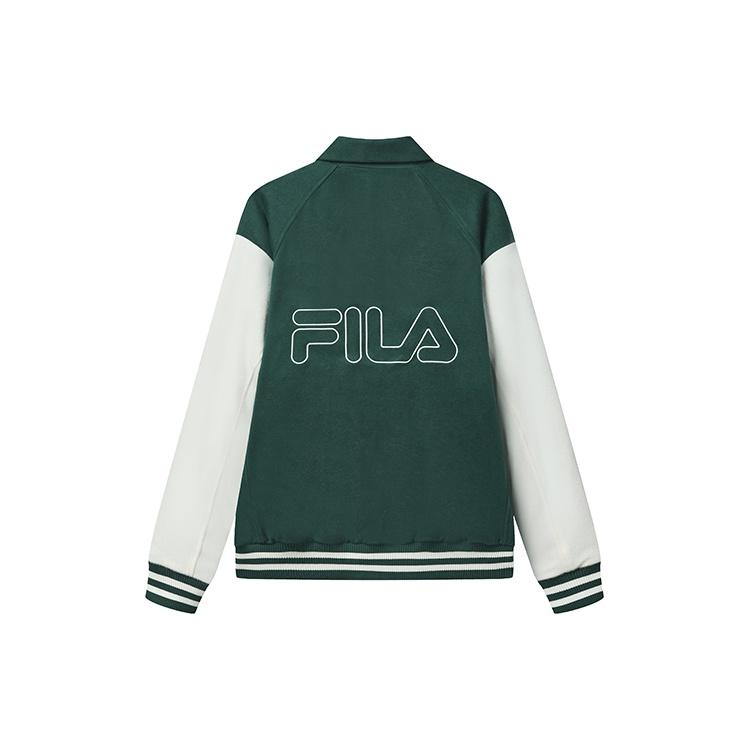 FILA Baseball Jacket Women's Wheat Seedling Green F11W319707F-GN