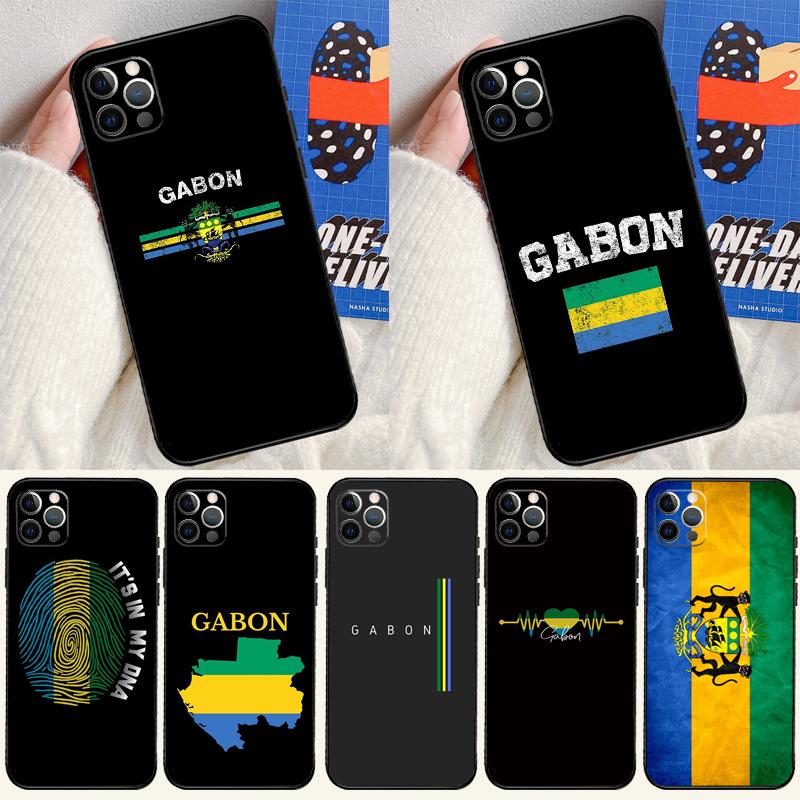 Габон Габонская Флаг Чехол Для Apple iPhone 15 16 14 13 12 11 Pro Max Mini XR 15 16 Plus 16e Защитный Чехол