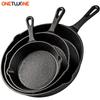 14/16/20cm Cast Iron Frying Pan,Non-stick Skillet Kitchen Fry Pot,Breakfast Pan Omelette  Pancake pan,Induction Cooking Cookware