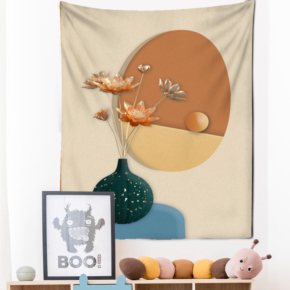 Картина маслом гобелен настенный цветок богемный стиль Ins искусство хиппи тапиз современная девушка общежитие домашний декор