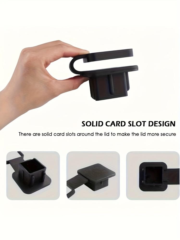 2 Inch Automotive Tow Hitch Cover Heavy Duty Rubber Tube Plug for Towing Accessories Square Receiver Dust Protection Cap
