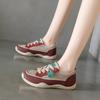 Fashion Ladies Shoes 2024 Lace Up Women Vulcanize Shoes Autumn Breathable Mesh Solft Sole Mixed Colors Flat Casual Comfortable Sneakers