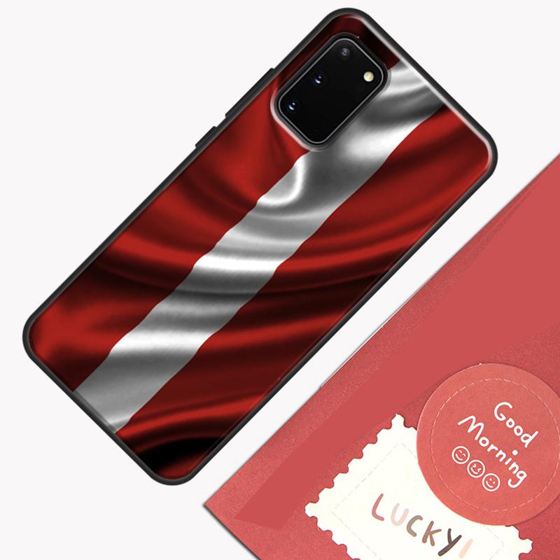 Чехол для телефона Флаг Латвии Для Samsung Galaxy S25 Ultra S20 S21 S22 S23 S24 S9 S10 Plus S24 FE Защитный корпус