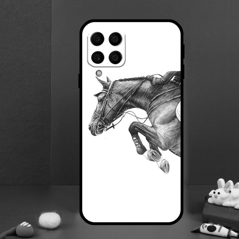 Эскиз лошади для чехла на телефон Samsung Galaxy M14 M34 M54 M33 M13 M23 M53 M15 M55 M31 M51 M20 M30s M32 M52