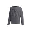 Adidas Wj Cs Gfx Wu Ji Series Pattern Printed Crewneck Sweatshirt Men Sweatshirt Gray DW4670