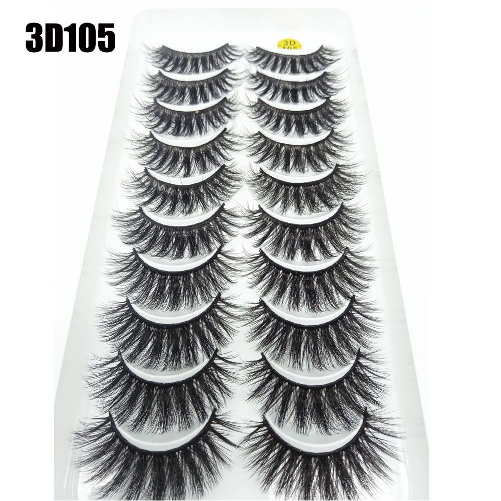 Многослойный эффект Wispies Пушистые Полный объем Густые Накладные ресницы 3D Норковый волос Наращивание ресниц