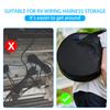Car RV Caravans Wire Cable Harness Storage Bag Case Motorhome Gardening Portable Heavy Duty Cable Organizer RV Parts Black