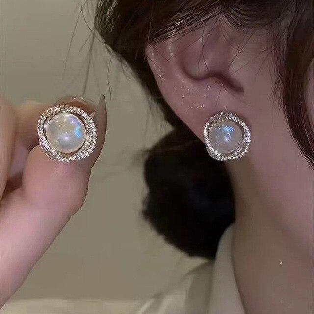 2022 Four Leaf Clover Earrings For Women Gold Silver Plated Hoops Earrings Trend Stainless Steel Female Eardrop Gift Jewelry