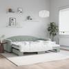 VidaXL Daybed with Pull-out Bed Light Grey 90x200 Cm Velvet 3197301