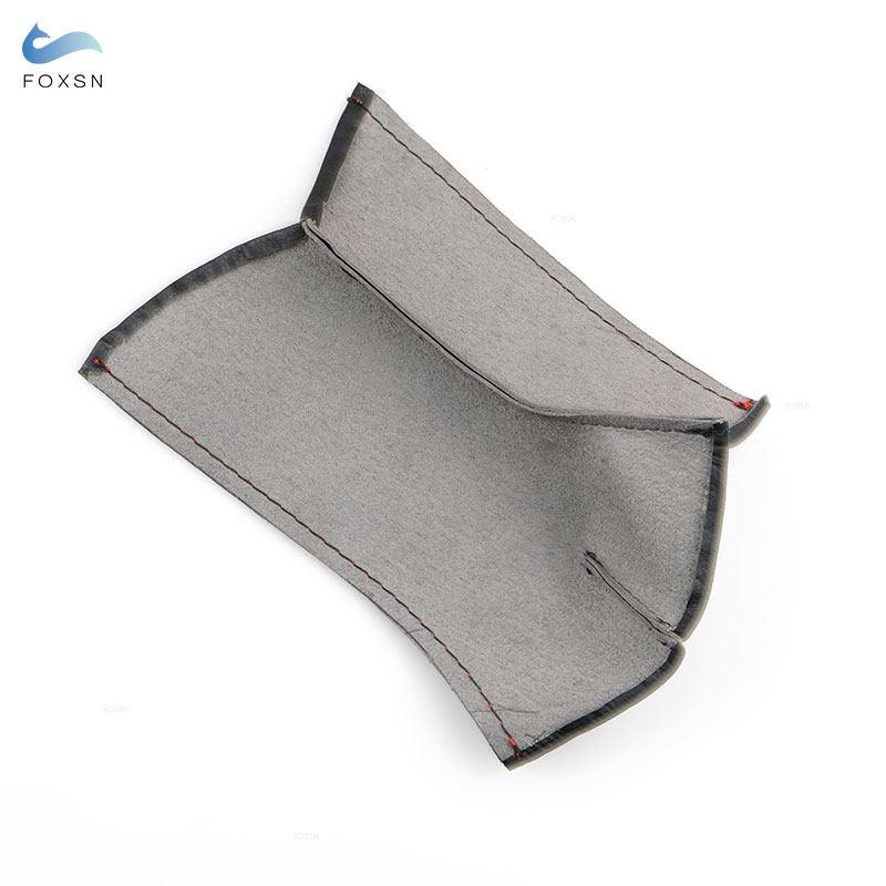 Кожаный чехол из микрофибры для VW Tiguan 2017 2018-2022, 2 шт., ручное шитье, подлокотник для двери автомобиля, панель, ручка, крышка