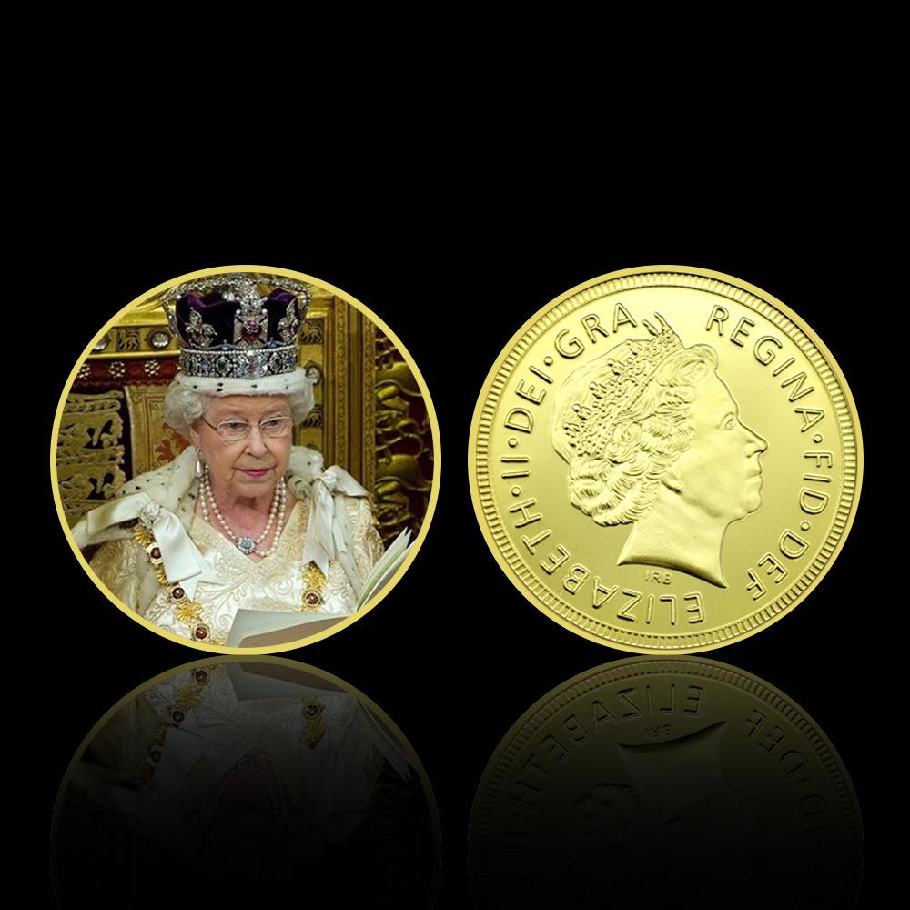 Queen Elizabeth commemorative coins, 10 pieces, Elizabeth commemorative coins for various age groups, family collection