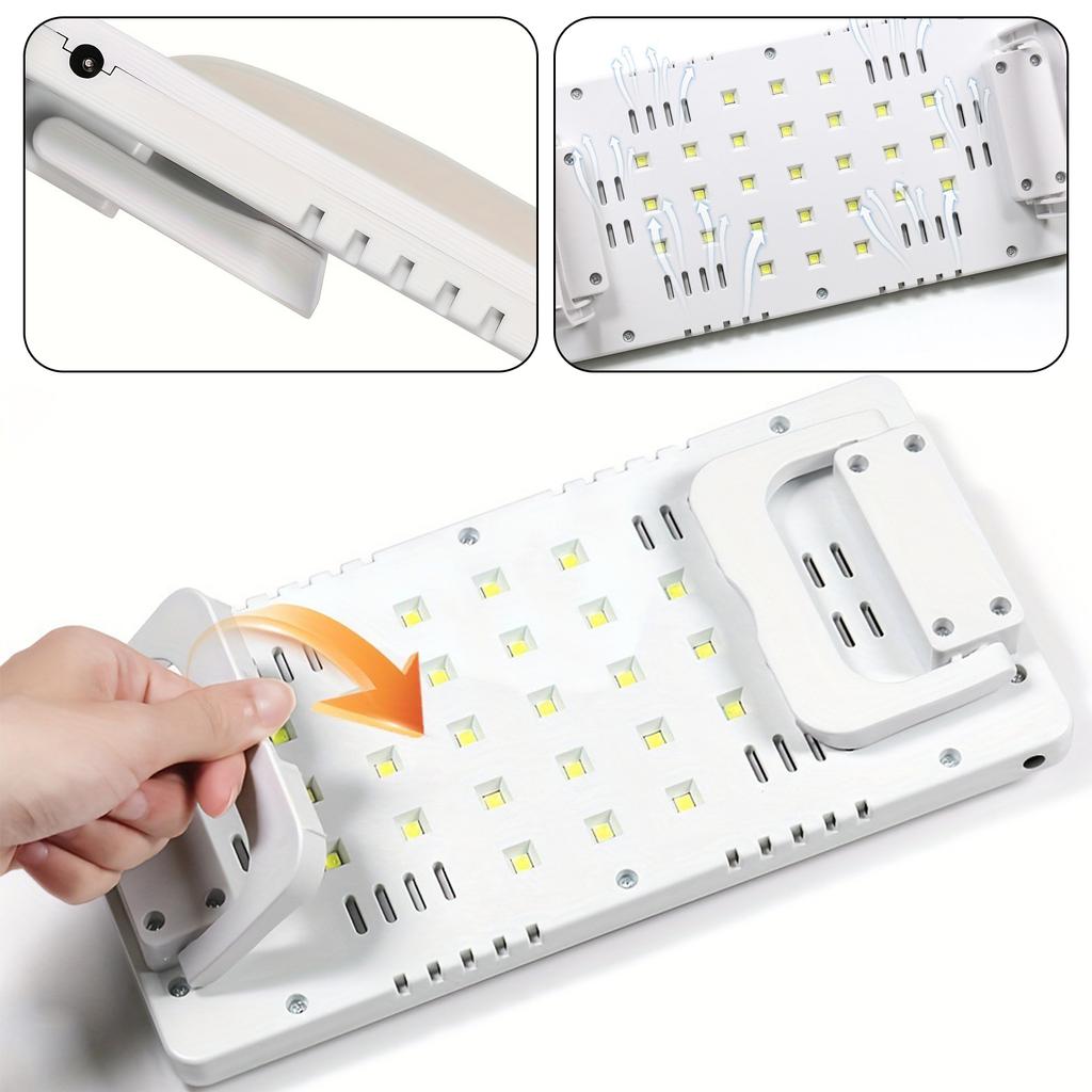 Подставка для ног, подушка для рук, УФ-светодиодная лампа для ногтей, лампа для сушки гель-лака, портативная сушилка для ногтей 2 в 1, маникюрные инструменты