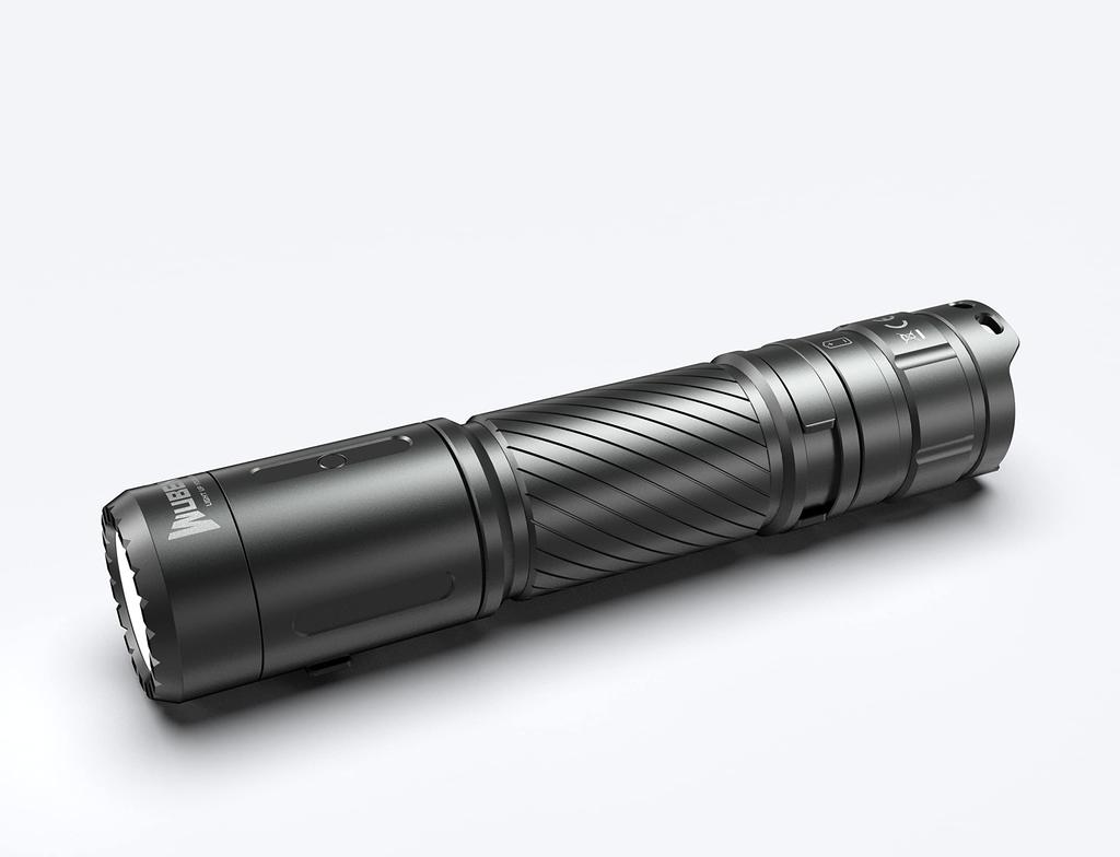 WUBEN C3 1200 Up to 179 Meters Beam Up to 143 Hours of Shockproof to Black Flashlight, Lumens, Distance, Type-C Charging, Use, 1.5 Meters,