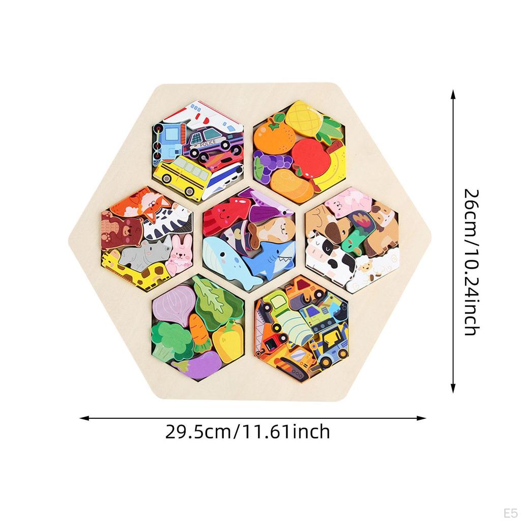 Детская деревянная головоломка для когнитивного развития и обучения в подарок