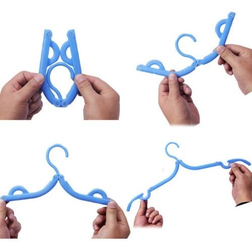 Portable Hanger Set (5 handy portable hangers, 1 hanger stop rope)