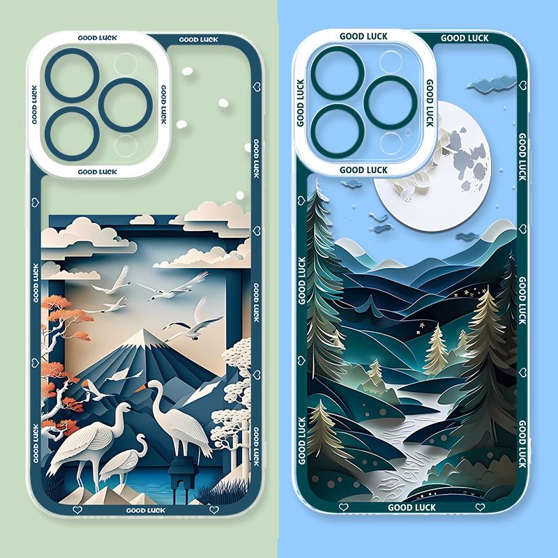 Чехол для телефона с пейзажем для Xiaomi POCO X6 X7 X5 Pro X3 NFC F3 F5 F6 F7 Ultra M5S C65 M7 M6 Pro 4G 5G 14T 13T 12T 11T 14 11 Lite 5G