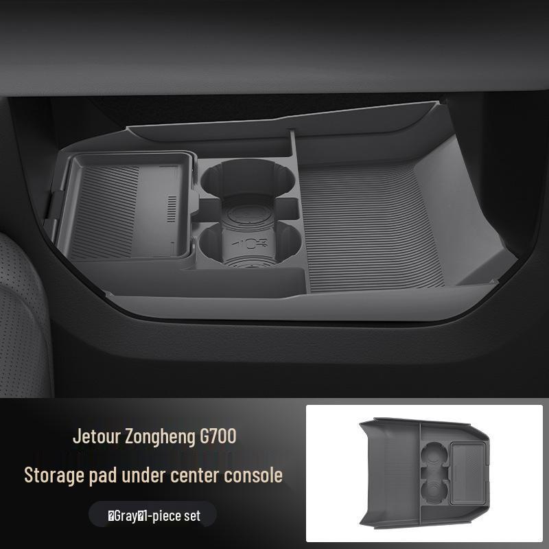 Jetour Zongheng G700 Center Console Organizer: Silicone Storage Box & Glasses Case for 25 Models