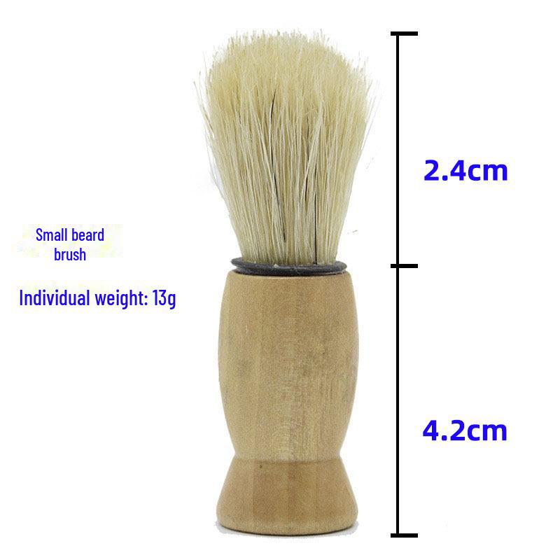 Мужская деревянная щетка для бороды и бритья для очистки пены и волос