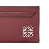 Loewe Бренд Anagram Металлический Логотип Однотонный Кожаная Картхолдер из Коровьей Кожи с Текстурой Гальки Женский Картхолдер Ягодный C821075X01-6220