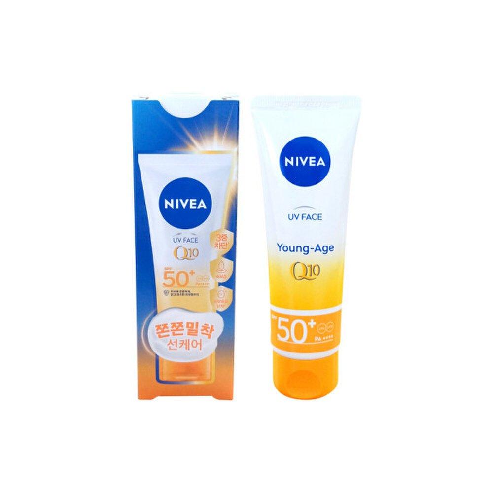Nivea Солнцезащитный крем для лица Young Age Young-Aging Солнцезащитный крем Q10 50 мл 3 шт. (SPF50 + / PA ++++)