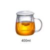 High Borosilicate Glass Tea Three-Piece Cup With Filter Teacup,High Borosilicate Glass Tea Mug Infuser,Separating Glass Teacup