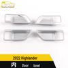 Highlander Interior Door Handle Decorative Frame & Anti-Scratch Bowl Cover for 22 Models