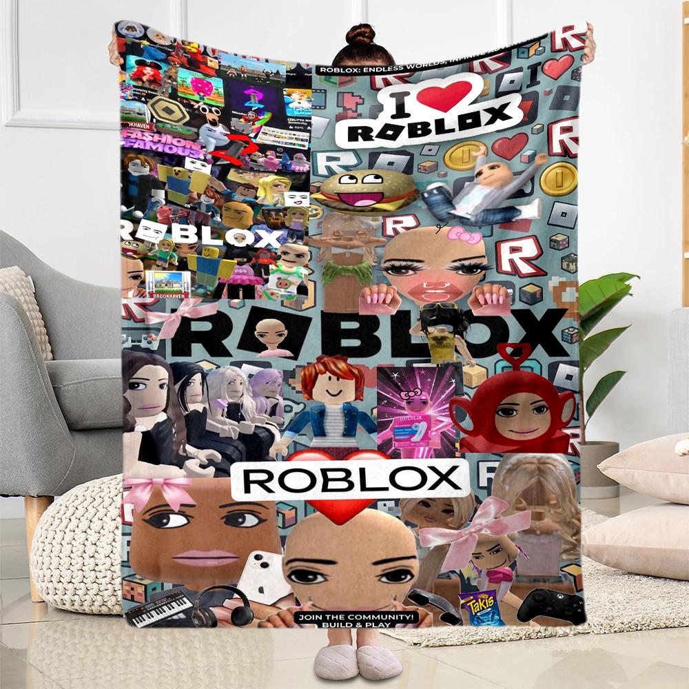 Roblox 95 Blanket Durable Comfort Suitable for Livingroom Bed Seaside Four Seasons Multipurpose Warmthful Decor