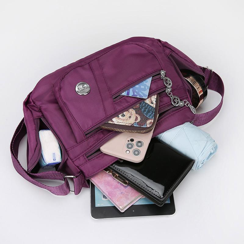 Сумка кроссбоди Новая Многоотдельная Нейлоновая Ткань Модная Повседневная Тренд Сумка для Мамы Среднего и Пожилого Возраста Сумка на Плечо