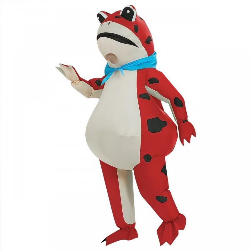 Inflatable Frog Costume Adult Kids Green Red Pink Cartoon Character Suit Party Cosplay Birthday Event
