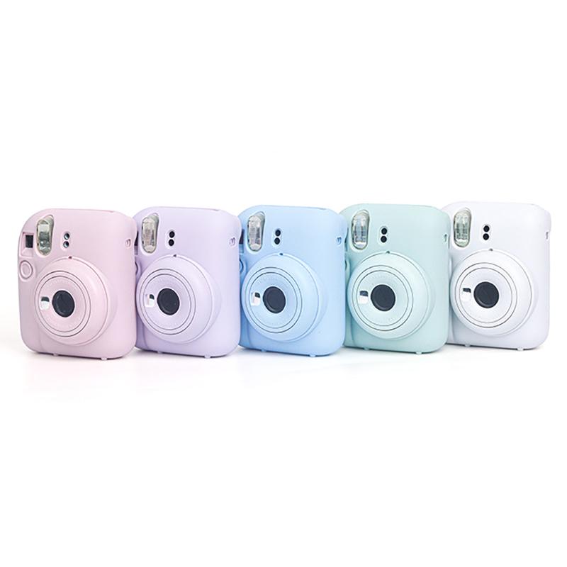 Для камеры Fujifilm Instax Mini12 Силиконовый Чехол Оболочка Защитная Крышка Мягкий Однотонный Защита от Царапин Для Мгновенной Mini 12 Чехол