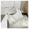 Womens Pu Crocodile Embossed Underarm Bag With Zipper Closure Crossbody Purse For Daily Outfits
