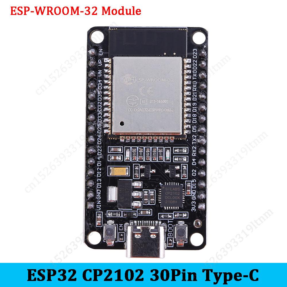 Плата разработки ESP32 TYPE-C/Micro-USB CH340C CP2102 ESP32 30PIN 38PIN Двухъядерный WiFi+Bluetooth ESP32-32 Беспроводной модуль