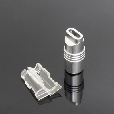 DIY Штекер Type C Корпус из алюминиевого сплава Отверстие диаметром 6 мм Корпус USB C для кастомизации, ремонта и сборки дата-кабеля