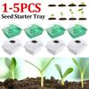 12 Grids Seed Starter Kit Plant Seeds Grow Box Seedling Trays Germination Box with Dome and Base For Seedlings Indoor Gardening