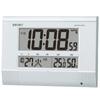 Clock White Pearl Body Size X X Cm Wall Clock Table Clock Radio Wave Digital Program Function BC412W 18.6 26.4 3.9