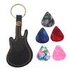 Guitar Pick Holder with 5 Picks, 12x5.2cm Electric Guitar Shape, Hangs from Keys, Compact, Ultra-Lightweight, Portable, and Easily Lost, Perfect Gift